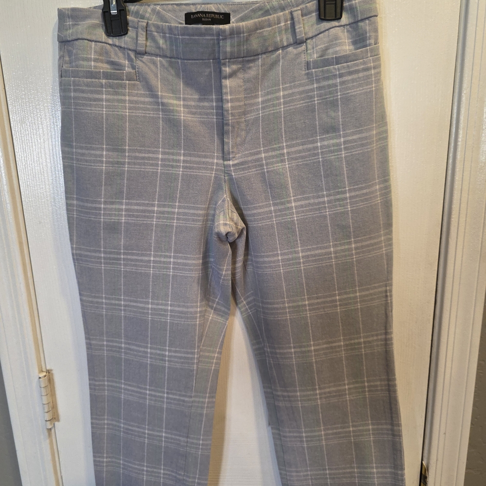 Banana Republic Gray Plaid Men's Pants